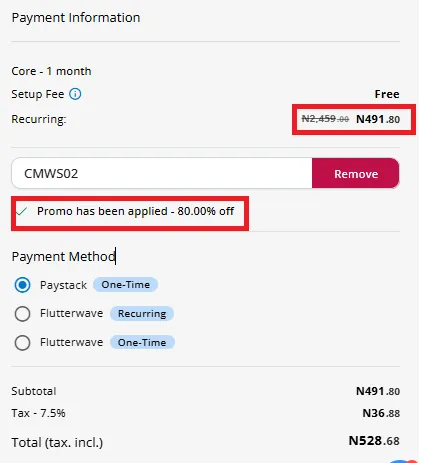 Whogohost latwst offer